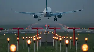 Aircraft taking off